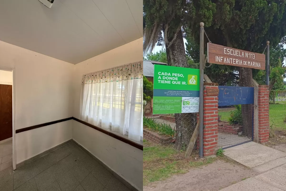 Contin&uacute;a la reparaci&oacute;n de edificios escolares en distintos departamentos entrerrianos