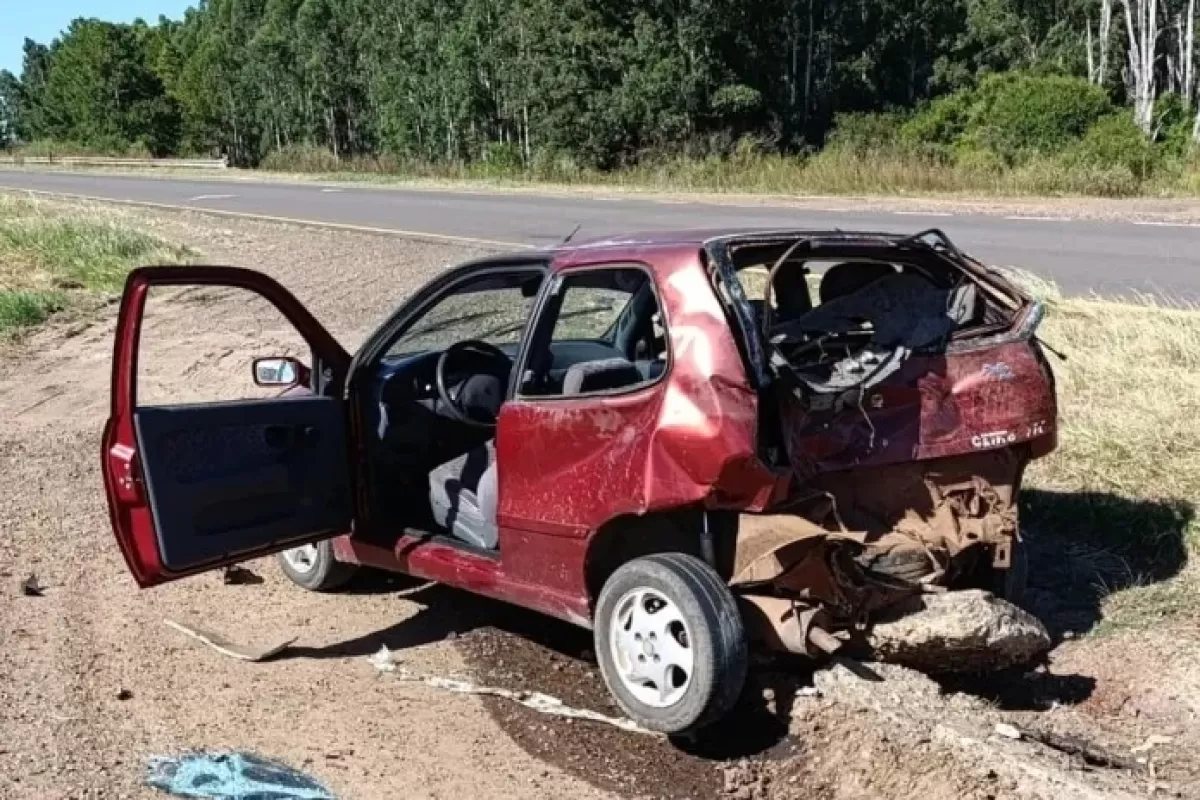 En Ruta Nacional 14, una camioneta embistió de atrás a un automóvil