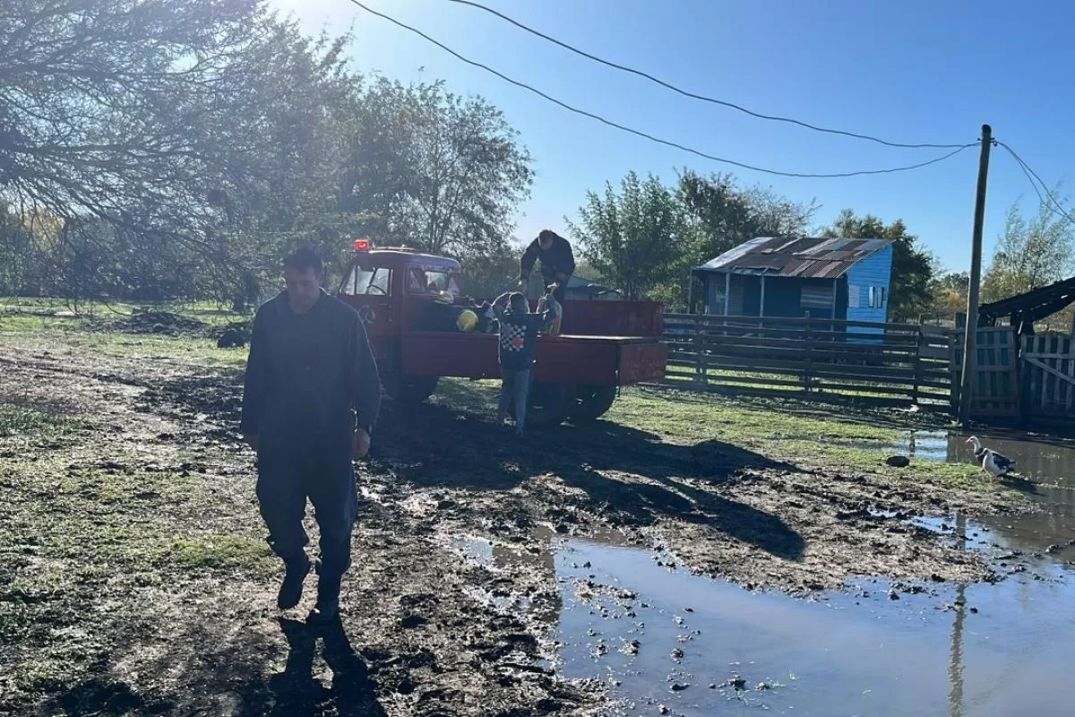 Crecida del río Gualeguaychú: dos familias tuvieron que ser evacuadas