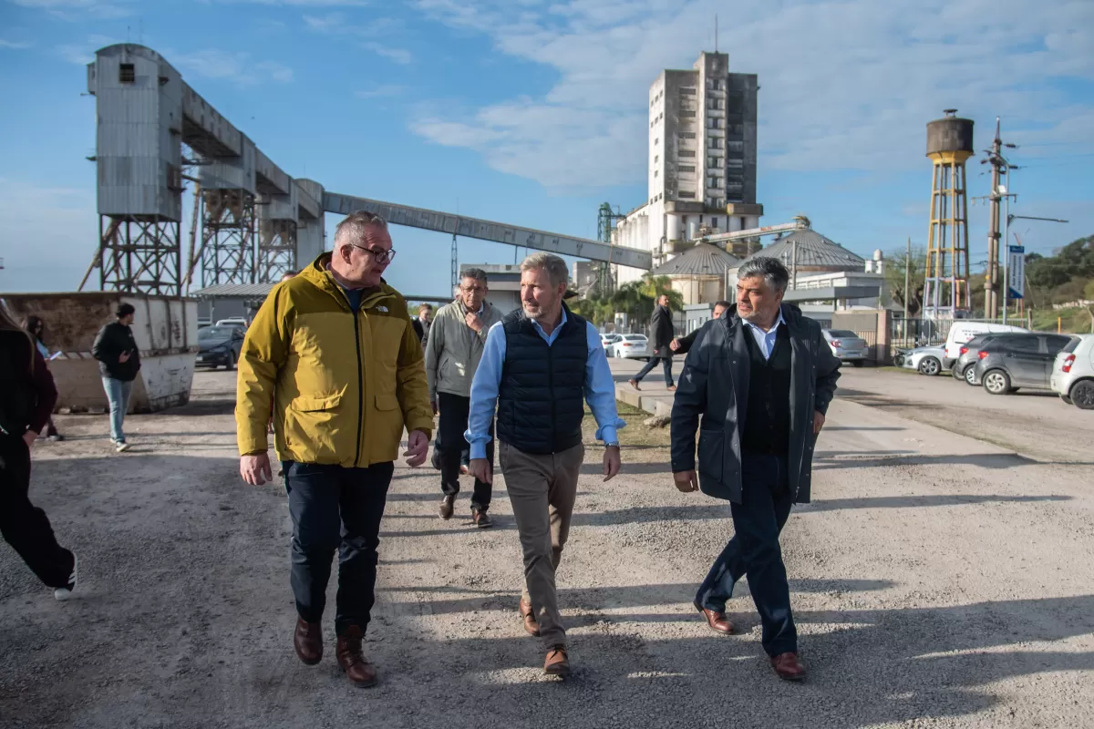 Frigerio recorri&oacute; el puerto de Diamante y destac&oacute; el potencial portuario de Entre R&iacute;os