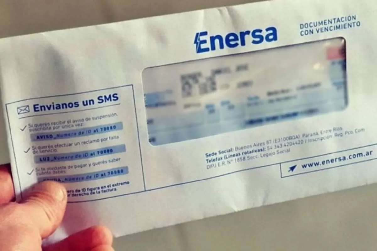 Enersa dejará de enviar el aviso de suspensión por falta de pago a sus usuarios