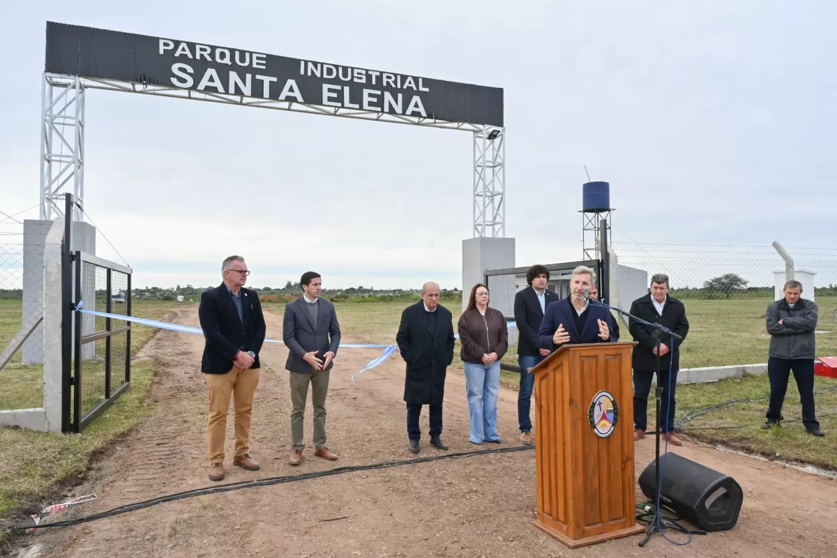 Frigerio inaugur&oacute; el Parque Industrial de Santa Elena y destac&oacute; su impacto productivo
