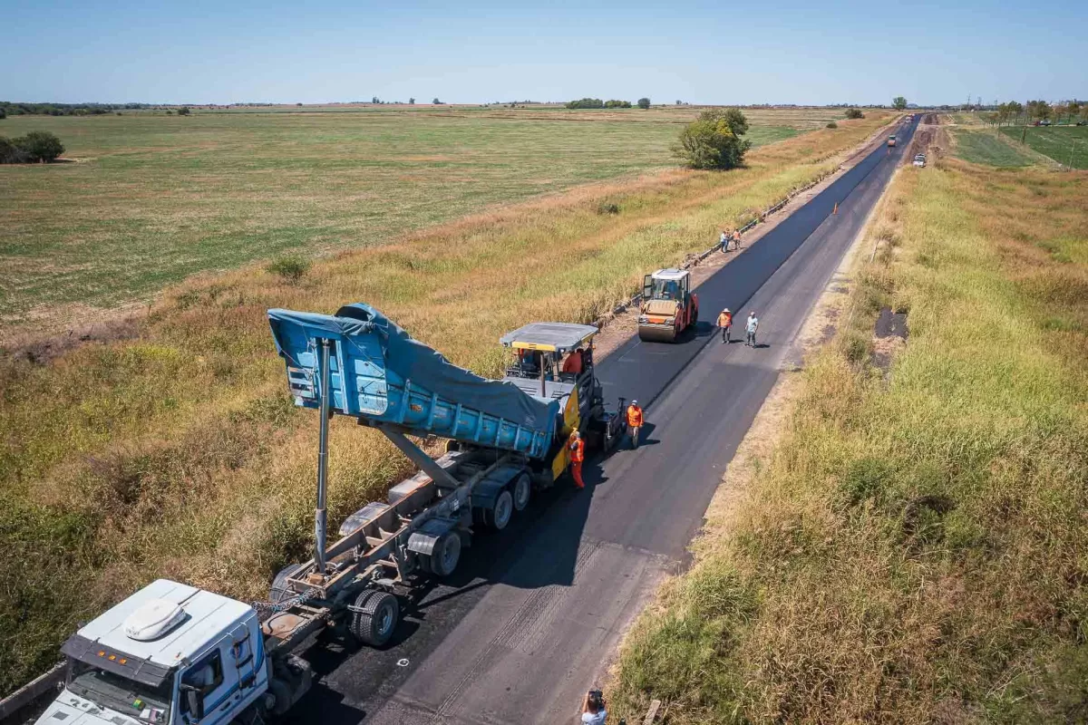 Continúan los trabajos de rehabilitación de la ruta provincial 32