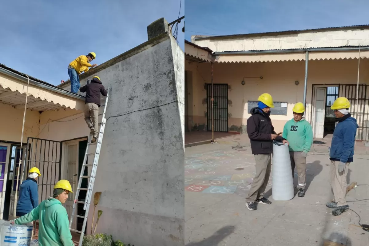 Realizan intervenciones edilicias en escuela de distrito Rinc&oacute;n de Nogoy&aacute;