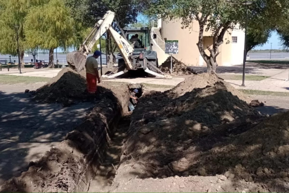 Finalizó la obra de saneamiento y extensión de la red cloacal en Bajada Grande - Paraná