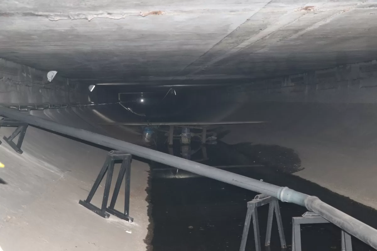 Se renovó el sistema de drenaje interno del túnel subfluvial