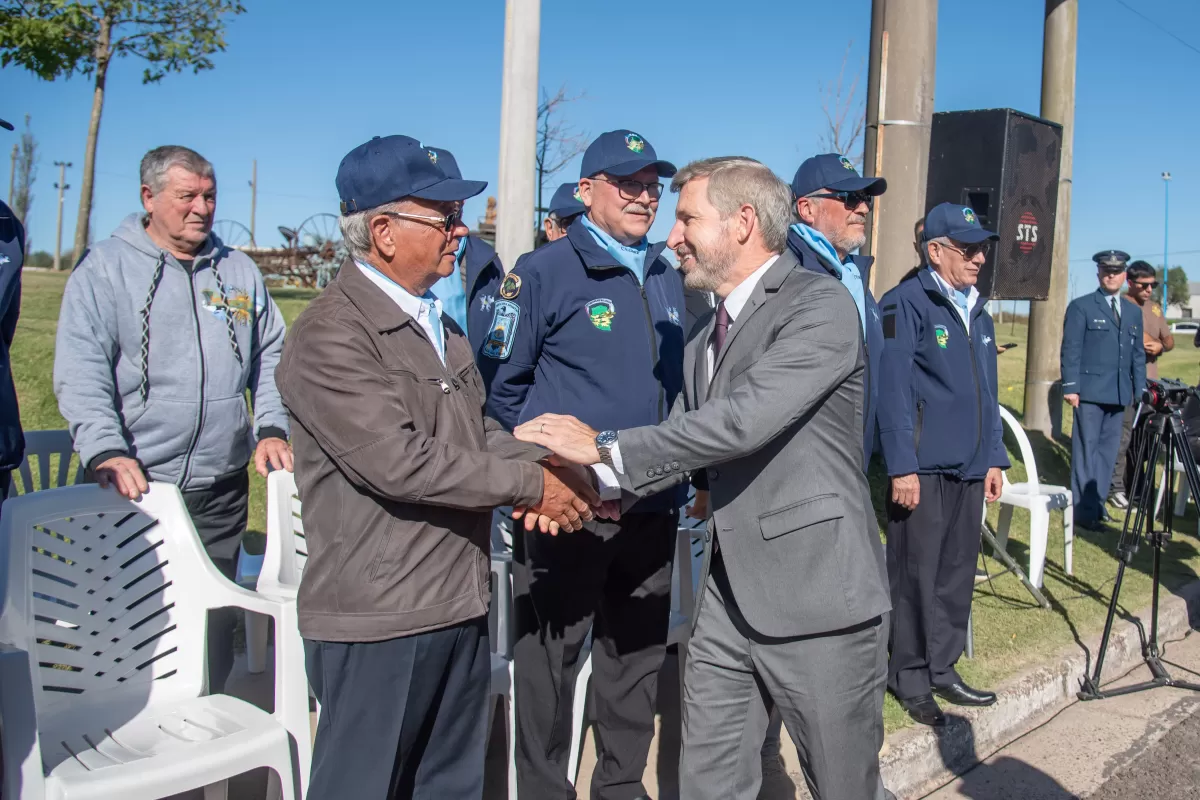 Frigerio particip&oacute; del homenaje a la gesta de Malvinas en Aldea Spatzenkutter