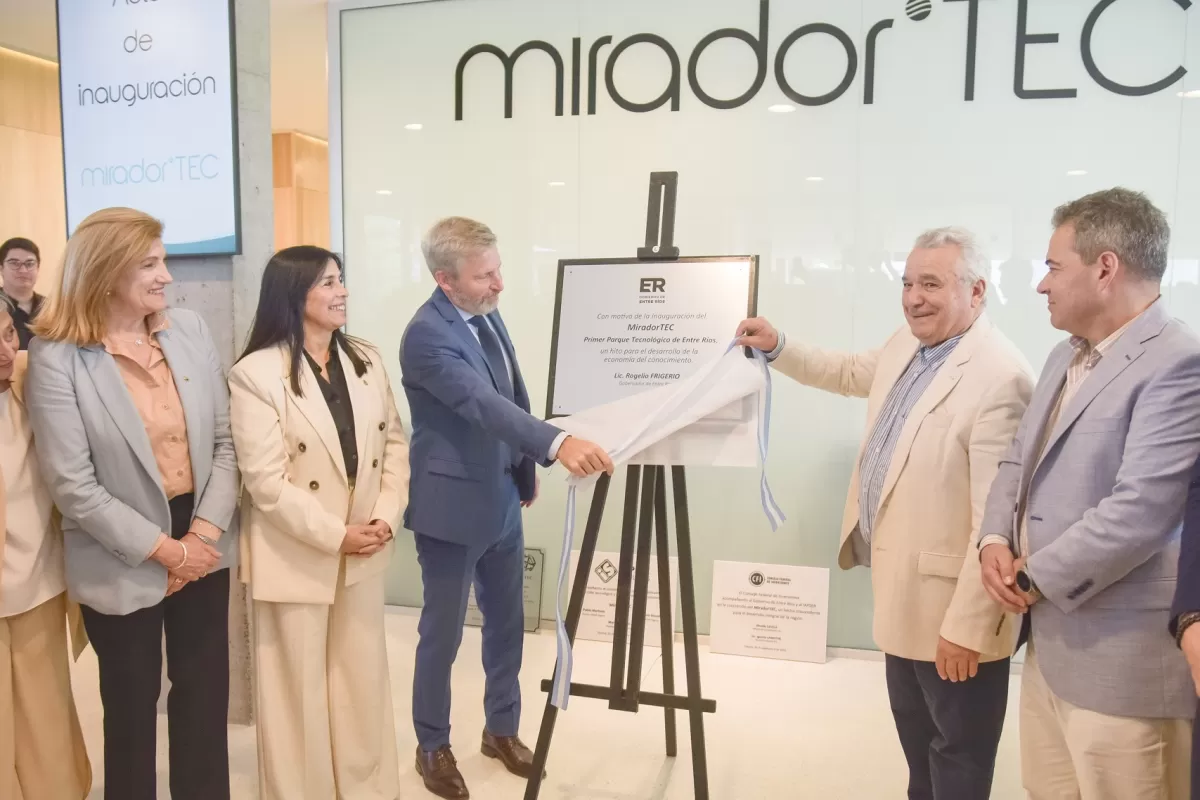"Es el ingreso de Entre Ríos al siglo XXI", afirmó Frigerio al inaugurar el Mirador Tec
