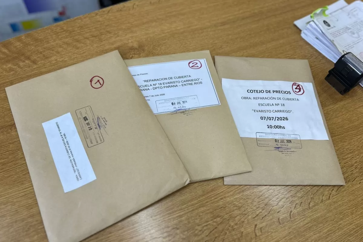 Tres empresas presentaron ofertas para ejecutar mejoras edilicias en Escuela de Paran&aacute;