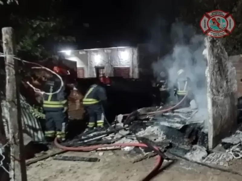 Se incendió una vivienda en Concepción del Uruguay