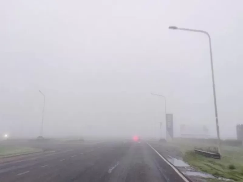 Advierten sobre la presencia de bancos de niebla en toda la provincia este viernes