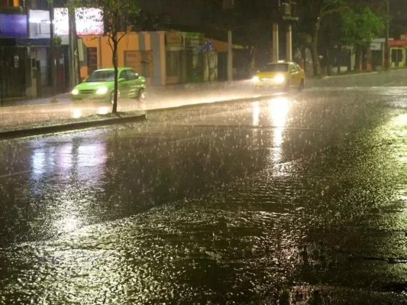 Emitieron alerta amarilla por lluvia y tormentas para este sábado por la noche