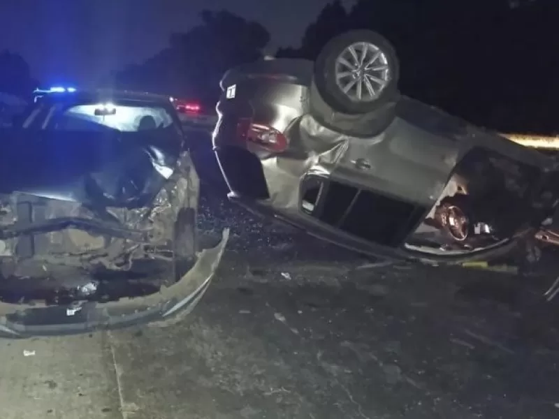 Automovilista volcó en Autovía 14 e impacto contra otro vehículo que circulaba desde Concordia