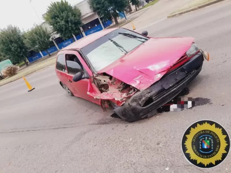 San Salvador: accidente vial dejó importantes daños materiales