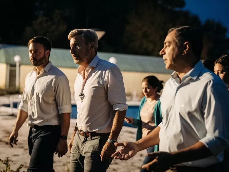 Frigerio recorrió las instalaciones del hotel recuperado en Concordia