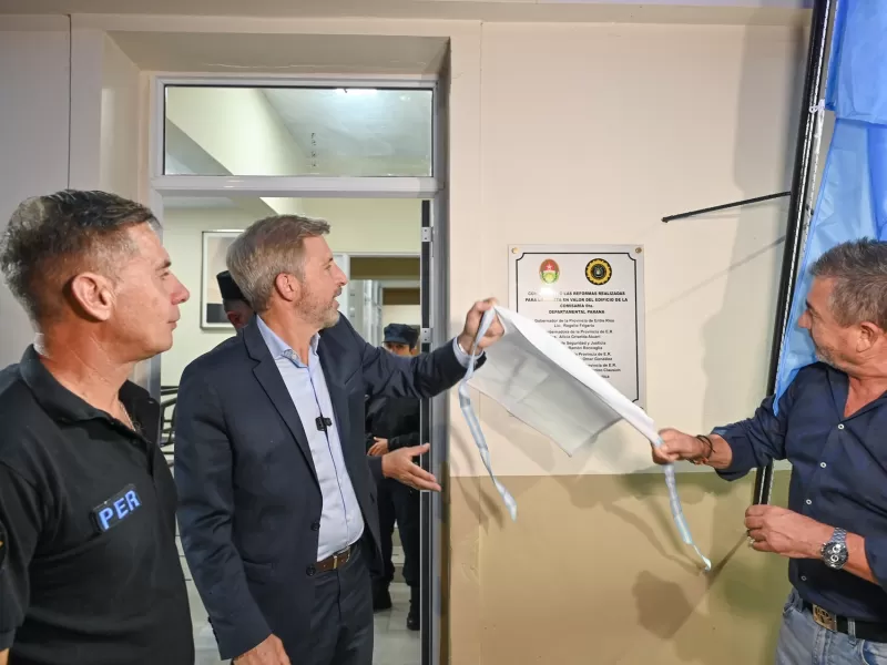 La Provincia inaugur&oacute; la ampliaci&oacute;n y puesta en valor de la Comisar&iacute;a Sexta de Paran&aacute;