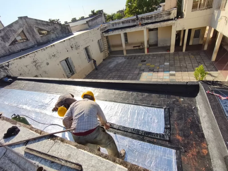 Concretaron trabajos en la escuela 1 de La Paz