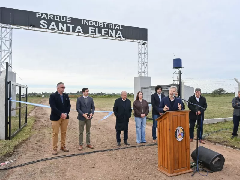 Frigerio inaugur&oacute; el Parque Industrial de Santa Elena y destac&oacute; su impacto productivo