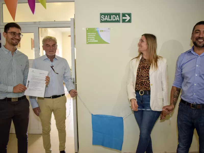 Se inauguró la biblioteca del Complejo Integral de Salud Comunitaria de Paraná