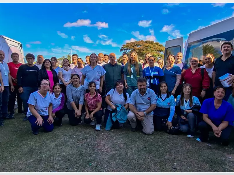 Salud desarroll&oacute; una capacitaci&oacute;n en La Clarita sobre emergencias prehospitalarias