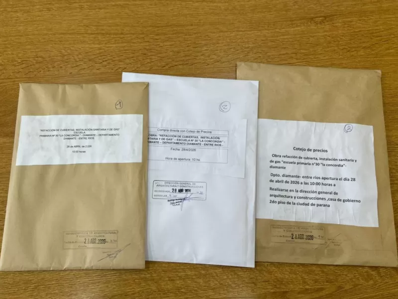 Se abrieron los sobres para refaccionar la escuela 30 de Diamante