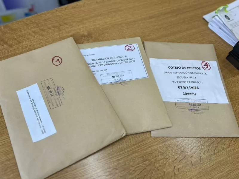 Tres empresas presentaron ofertas para ejecutar mejoras edilicias en Escuela de Paran&aacute;