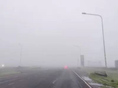 Advierten sobre la presencia de bancos de niebla en toda la provincia este viernes