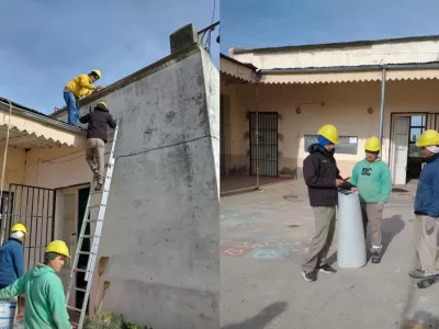 Realizan intervenciones edilicias en escuela de distrito Rinc&oacute;n de Nogoy&aacute;