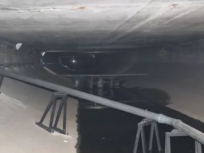 Se renovó el sistema de drenaje interno del túnel subfluvial